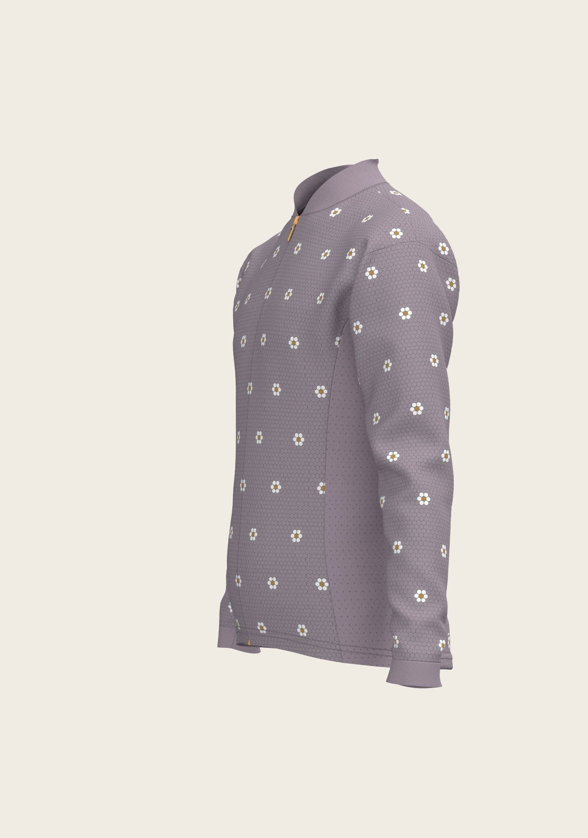 Mosaic Daises in Lavender Children's Long Sleeve Shirt - Espoir Equestrian - Equiluxe Tack