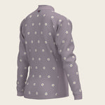 Mosaic Daises in Lavender Children's Long Sleeve Shirt - Espoir Equestrian - Equiluxe Tack