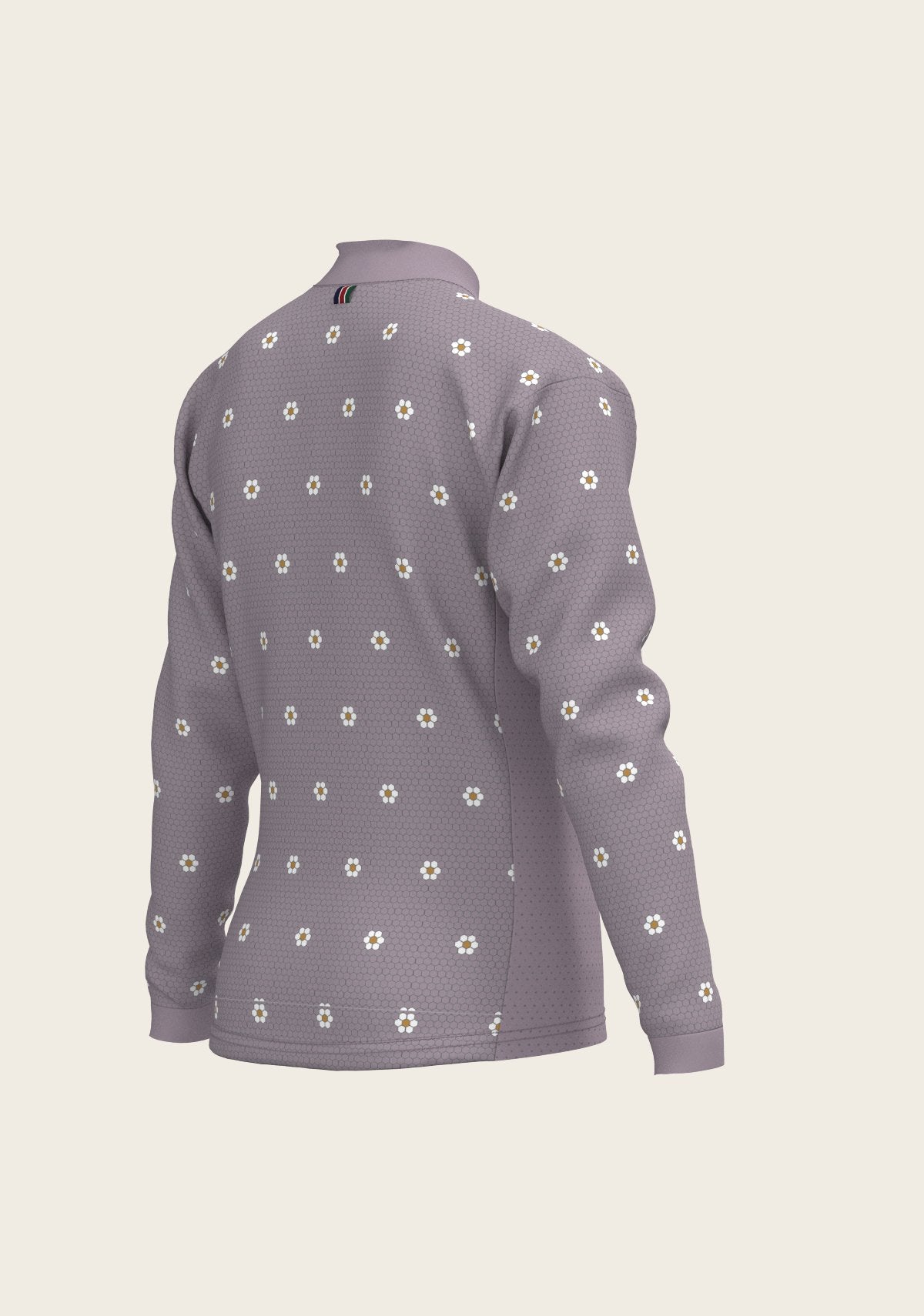 Mosaic Daises in Lavender Children's Long Sleeve Shirt - Espoir Equestrian - Equiluxe Tack