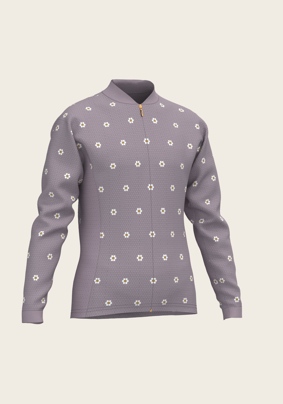 Mosaic Daises in Lavender Children's Long Sleeve Shirt - Espoir Equestrian - Equiluxe Tack