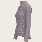 Mosaic Daises in Lavender Long Sleeve Sport Sun Shirt - Espoir Equestrian - Equiluxe Tack