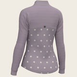 Mosaic Daises in Lavender Long Sleeve Sport Sun Shirt - Espoir Equestrian - Equiluxe Tack