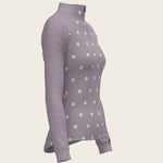 Mosaic Daises in Lavender Long Sleeve Sport Sun Shirt - Espoir Equestrian - Equiluxe Tack