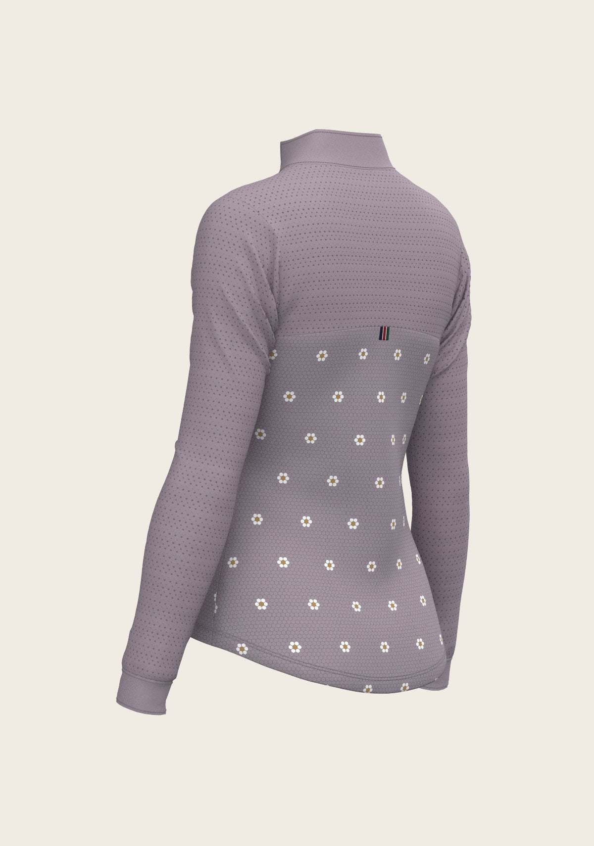 Mosaic Daises in Lavender Long Sleeve Sport Sun Shirt - Espoir Equestrian - Equiluxe Tack