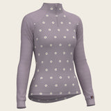 Mosaic Daises in Lavender Long Sleeve Sport Sun Shirt - Espoir Equestrian - Equiluxe Tack