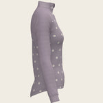 Mosaic Daises in Lavender Long Sleeve Sport Sun Shirt - Espoir Equestrian - Equiluxe Tack