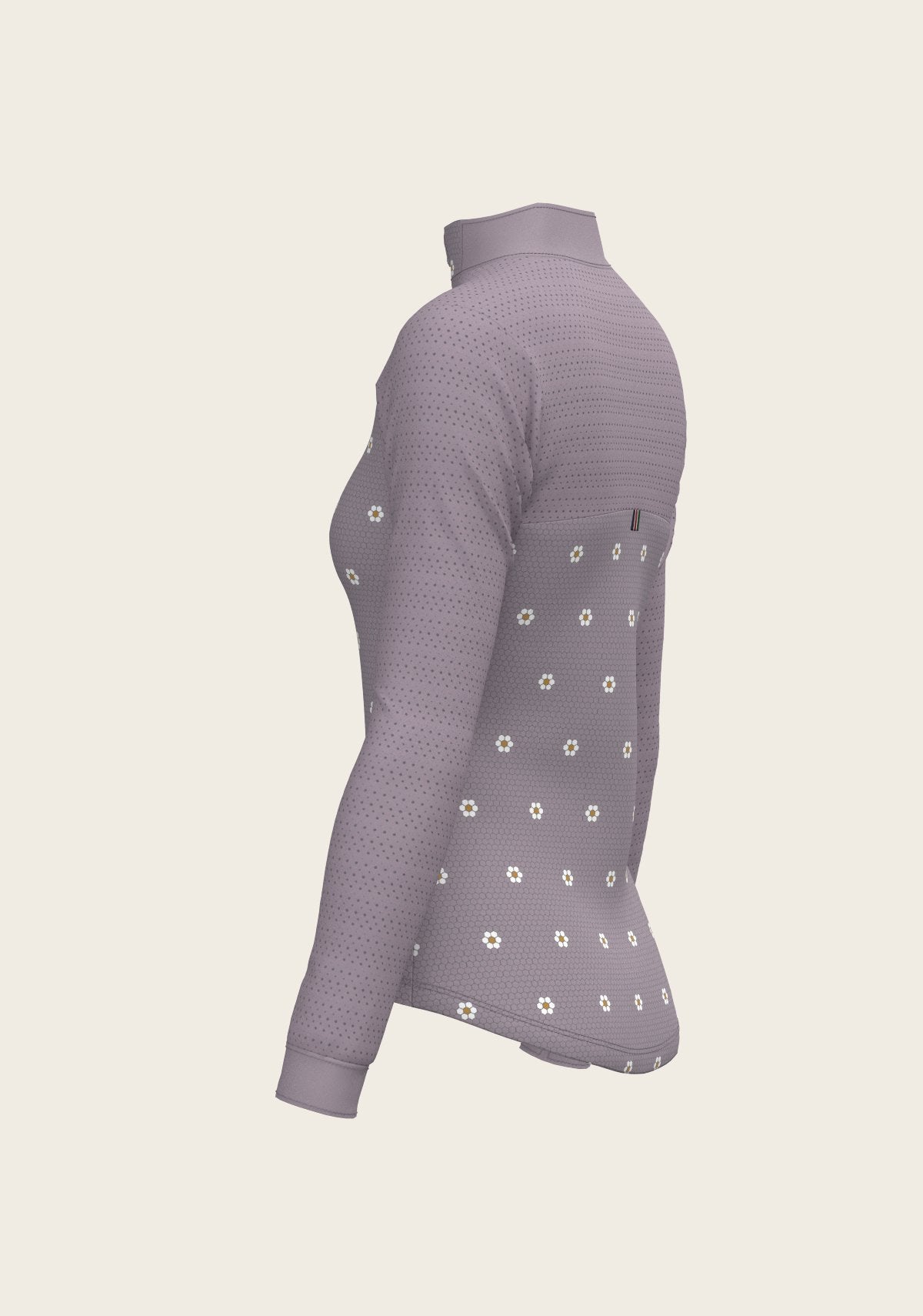 Mosaic Daises in Lavender Long Sleeve Sport Sun Shirt - Espoir Equestrian - Equiluxe Tack