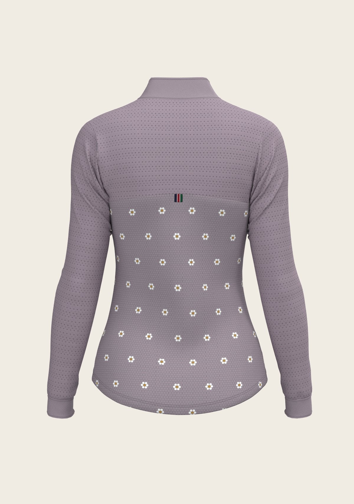 Mosaic Daises in Lavender Long Sleeve Sport Sun Shirt - Espoir Equestrian - Equiluxe Tack