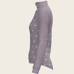 Mosaic Daises in Lavender Long Sleeve Sport Sun Shirt - Espoir Equestrian - Equiluxe Tack