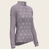 Mosaic Daises in Lavender Long Sleeve Sport Sun Shirt - Espoir Equestrian - Equiluxe Tack