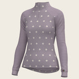 Mosaic Daises in Lavender Long Sleeve Sport Sun Shirt - Espoir Equestrian - Equiluxe Tack