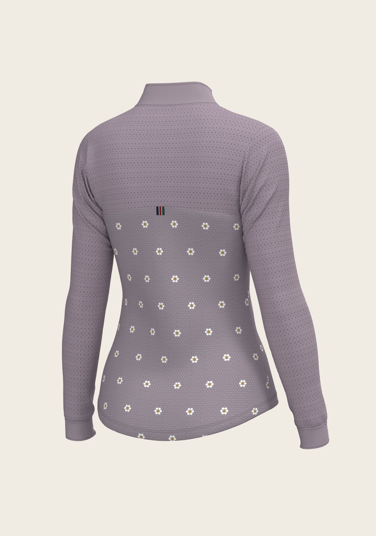 Mosaic Daises in Lavender Long Sleeve Sport Sun Shirt - Espoir Equestrian - Equiluxe Tack