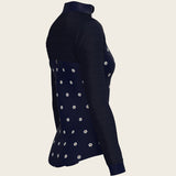 Mosaic Daises in Navy Long Sleeve Sport Sun Shirt - Espoir Equestrian - Equiluxe Tack