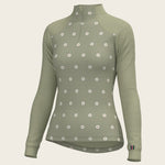 Mosaic Daises in Olive Long Sleeve Sport Sun Shirt - Espoir Equestrian - Equiluxe Tack