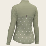 Mosaic Daises in Olive Long Sleeve Sport Sun Shirt - Espoir Equestrian - Equiluxe Tack