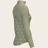 Mosaic Daises in Olive Long Sleeve Sport Sun Shirt - Espoir Equestrian - Equiluxe Tack