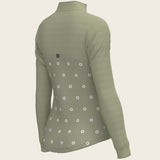 Mosaic Daises in Olive Long Sleeve Sport Sun Shirt - Espoir Equestrian - Equiluxe Tack