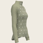 Mosaic Daises in Olive Long Sleeve Sport Sun Shirt - Espoir Equestrian - Equiluxe Tack