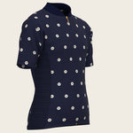 Mosaic Daisies in Navy Children's Short Sleeve Shirt - Espoir Equestrian - Equiluxe Tack