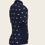 Mosaic Daisies in Navy Children's Short Sleeve Shirt - Espoir Equestrian - Equiluxe Tack