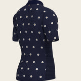 Mosaic Daisies in Navy Children's Short Sleeve Shirt - Espoir Equestrian - Equiluxe Tack