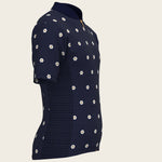 Mosaic Daisies in Navy Children's Short Sleeve Shirt - Espoir Equestrian - Equiluxe Tack