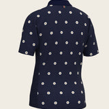 Mosaic Daisies in Navy Children's Short Sleeve Shirt - Espoir Equestrian - Equiluxe Tack