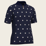 Mosaic Daisies in Navy Children's Short Sleeve Shirt - Espoir Equestrian - Equiluxe Tack