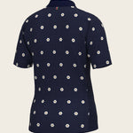 Mosaic Daisies in Navy Children's Short Sleeve Shirt - Espoir Equestrian - Equiluxe Tack