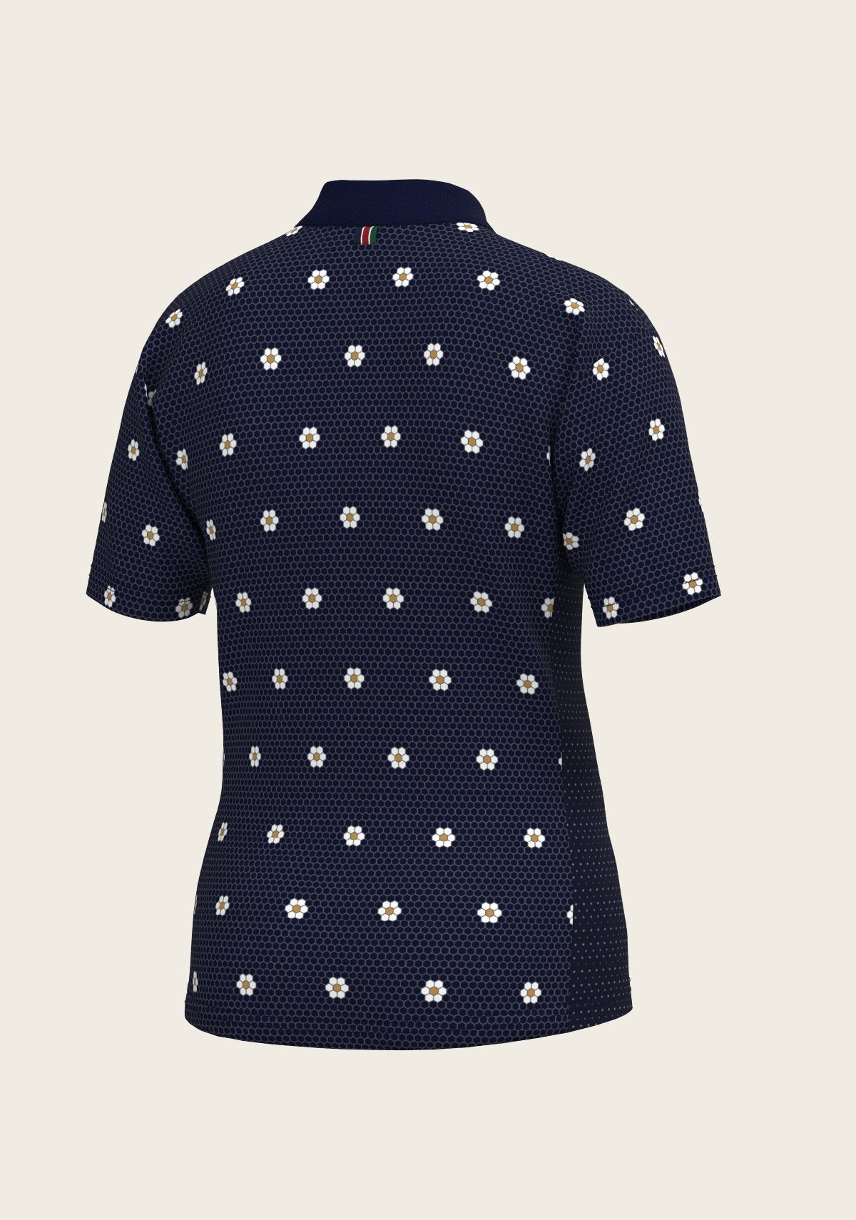 Mosaic Daisies in Navy Children's Short Sleeve Shirt - Espoir Equestrian - Equiluxe Tack