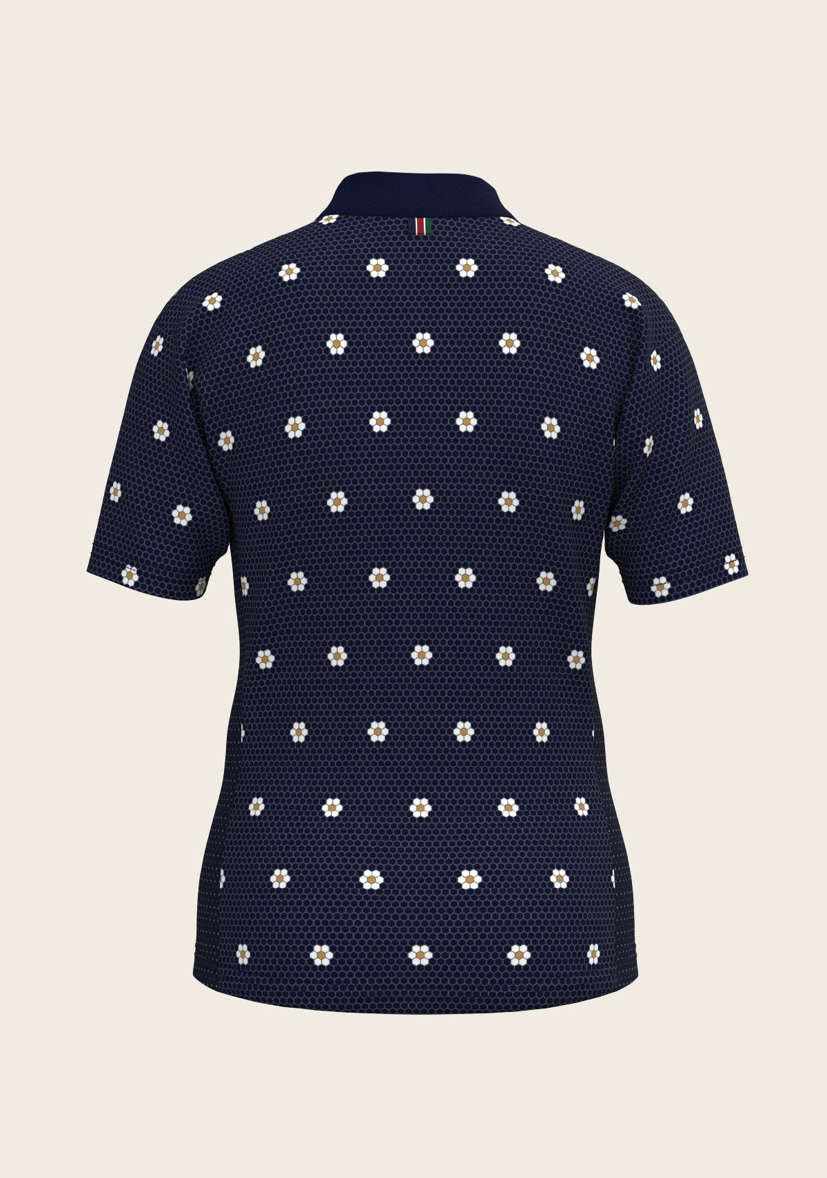 Mosaic Daisies in Navy Children's Short Sleeve Shirt - Espoir Equestrian - Equiluxe Tack