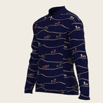 Navy Cheval Children's Long Sleeve Shirt - Espoir Equestrian - Equiluxe Tack