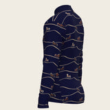 Navy Cheval Children's Long Sleeve Shirt - Espoir Equestrian - Equiluxe Tack