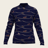 Navy Cheval Children's Long Sleeve Shirt - Espoir Equestrian - Equiluxe Tack