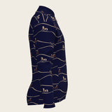 Navy Cheval Children's Long Sleeve Shirt - Espoir Equestrian - Equiluxe Tack