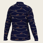 Navy Cheval Children's Long Sleeve Shirt - Espoir Equestrian - Equiluxe Tack