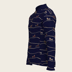 Navy Cheval Children's Long Sleeve Shirt - Espoir Equestrian - Equiluxe Tack