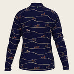 Navy Cheval Children's Long Sleeve Shirt - Espoir Equestrian - Equiluxe Tack