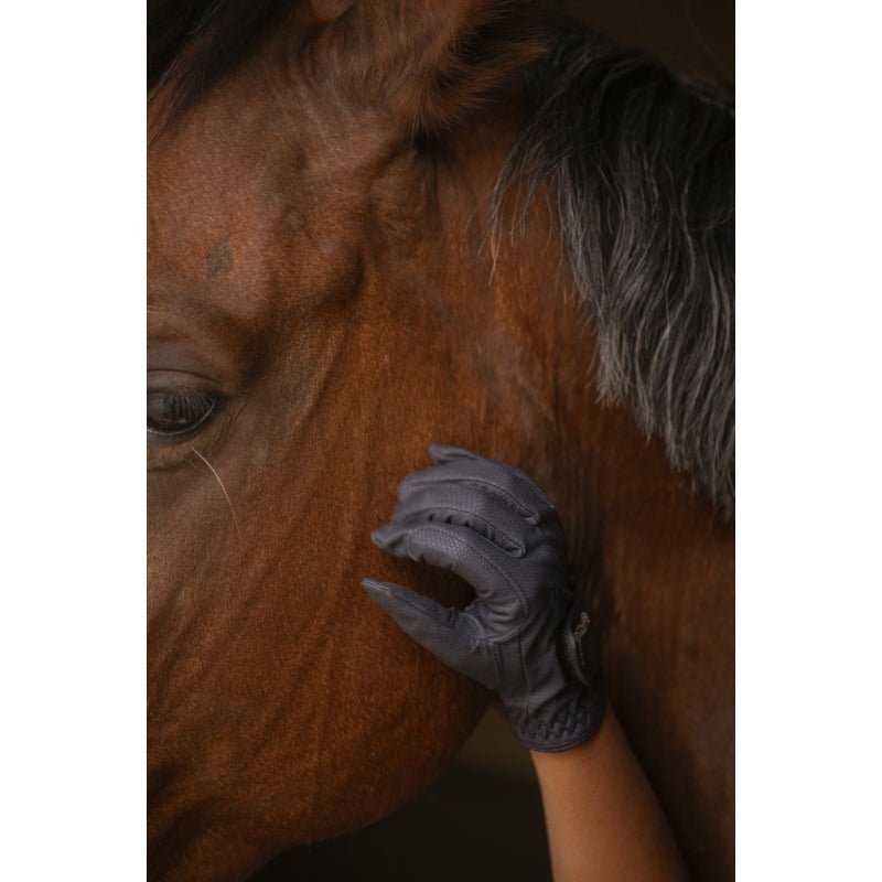 Navy Eden by Pénélope Prisma Strass Gloves - Children - Pénélope - Equiluxe Tack