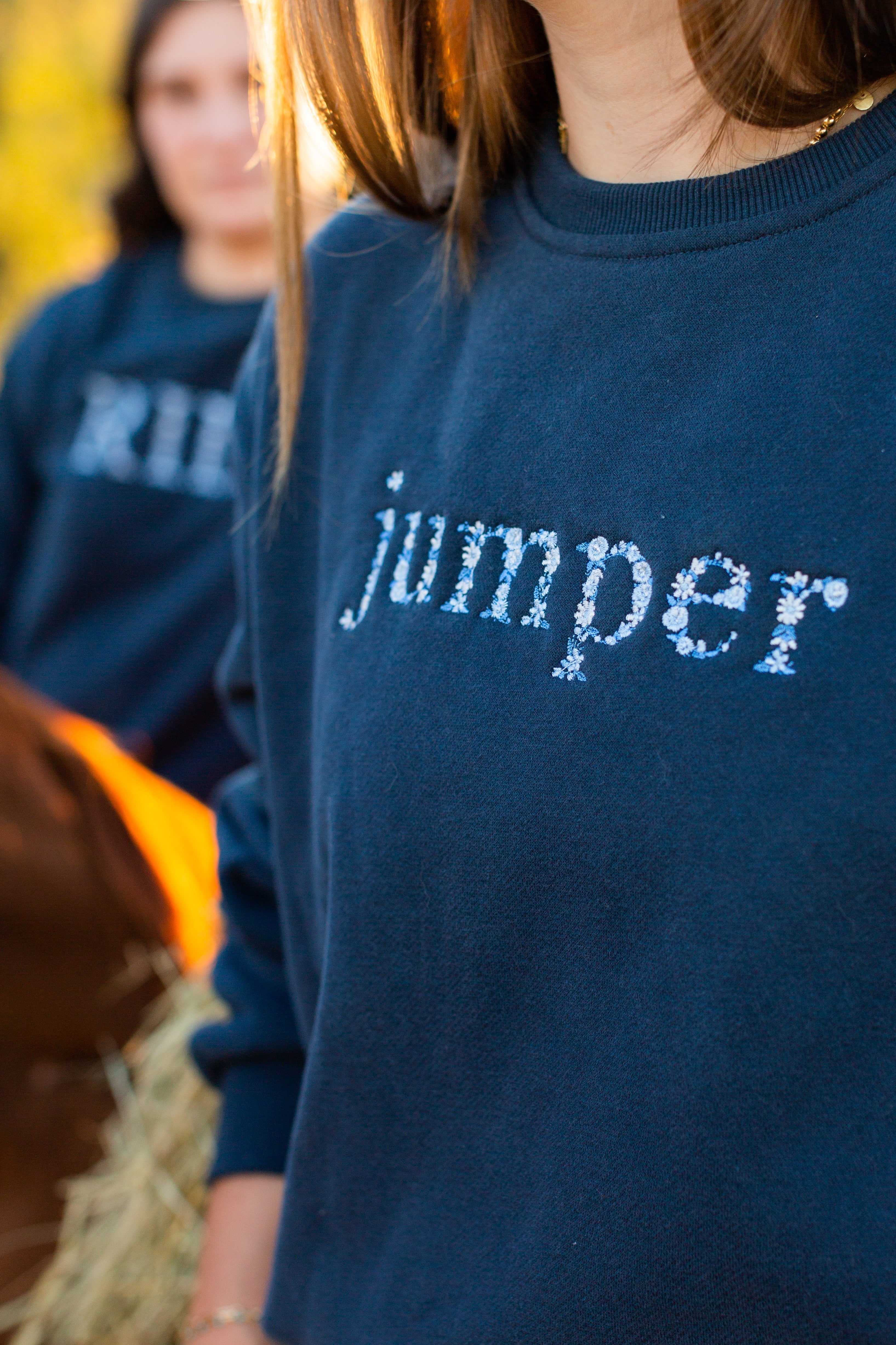 Navy "JUMPER" Sweatshirt - Blue Ombre - Ellany - Equiluxe Tack