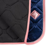 Navy Velvet Pearl Dressage Saddle Pad - FlexiTabz™© - Equiluxe Tack