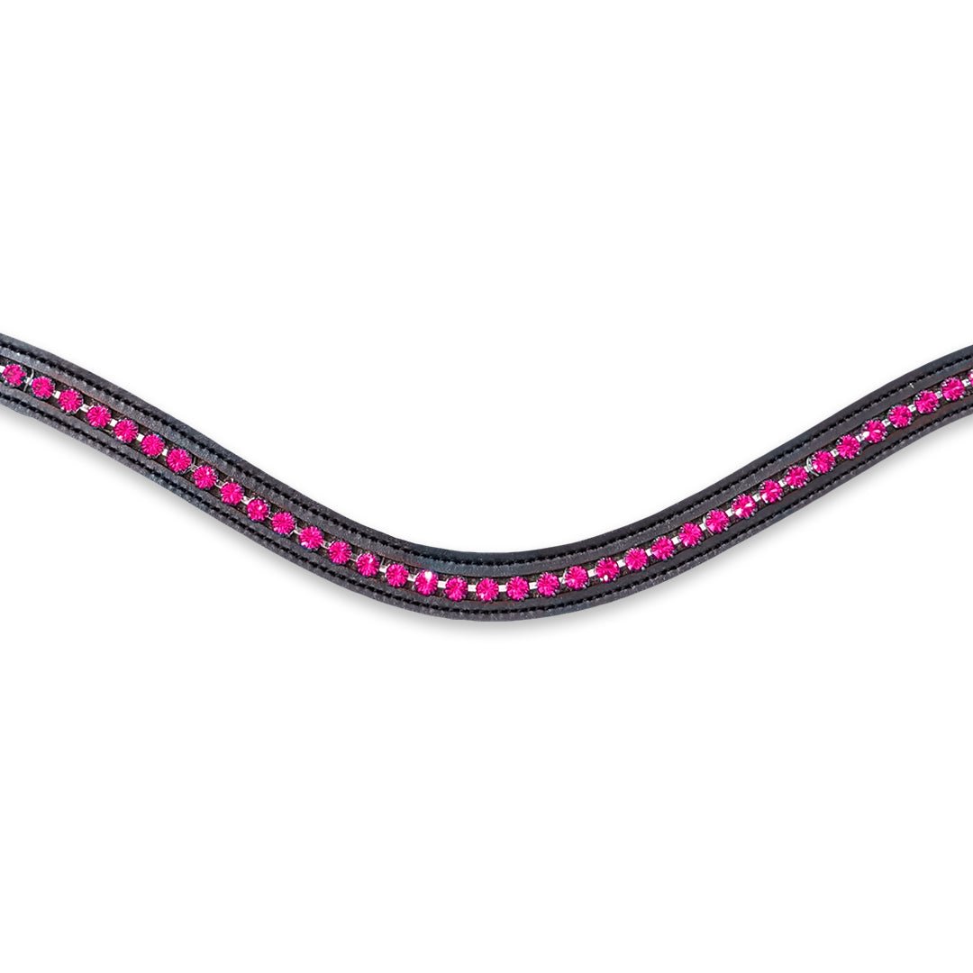 Neon Pink Browband - Equestroom - Equiluxe Tack