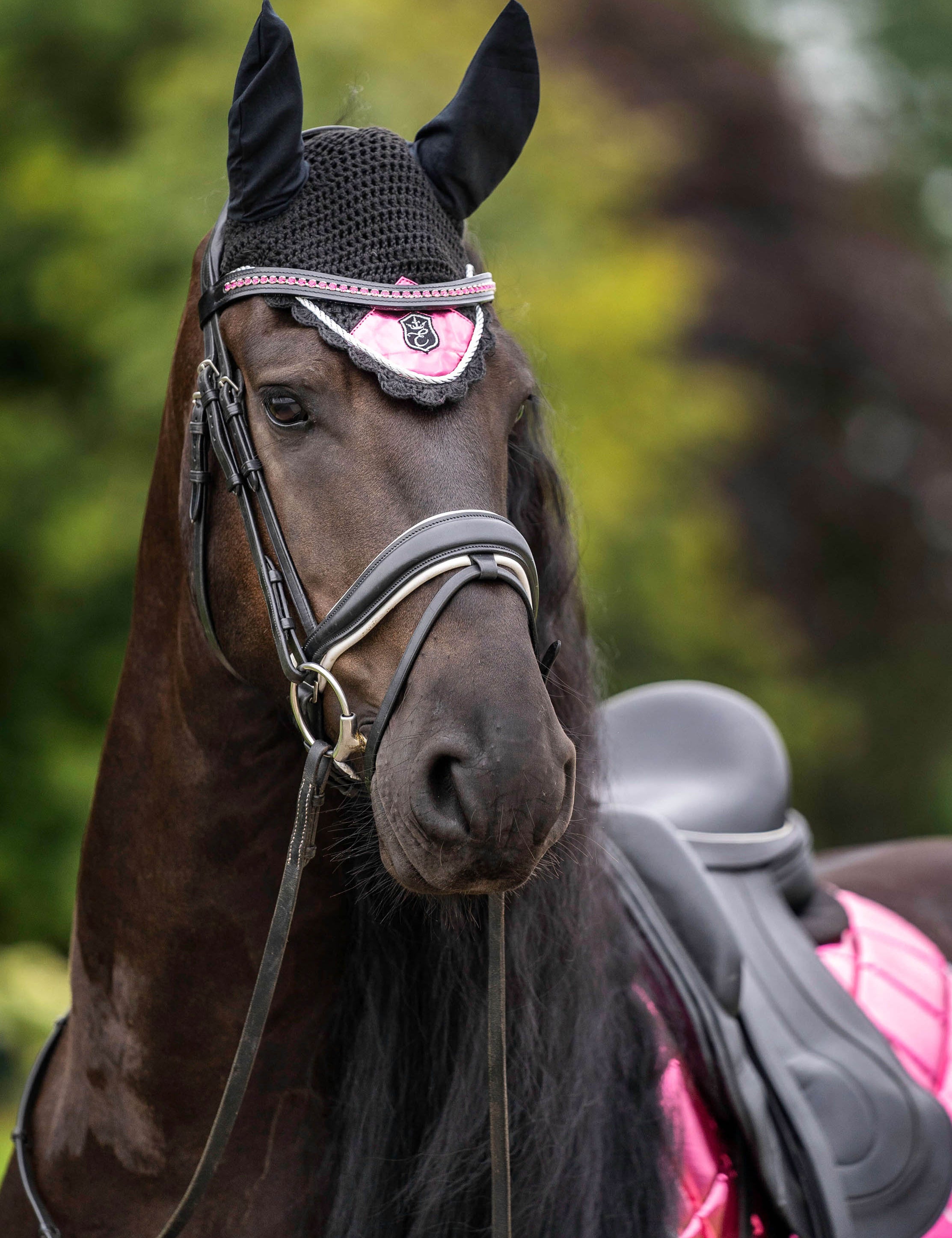Neon Pink Fly Hat - Equestroom - Equiluxe Tack