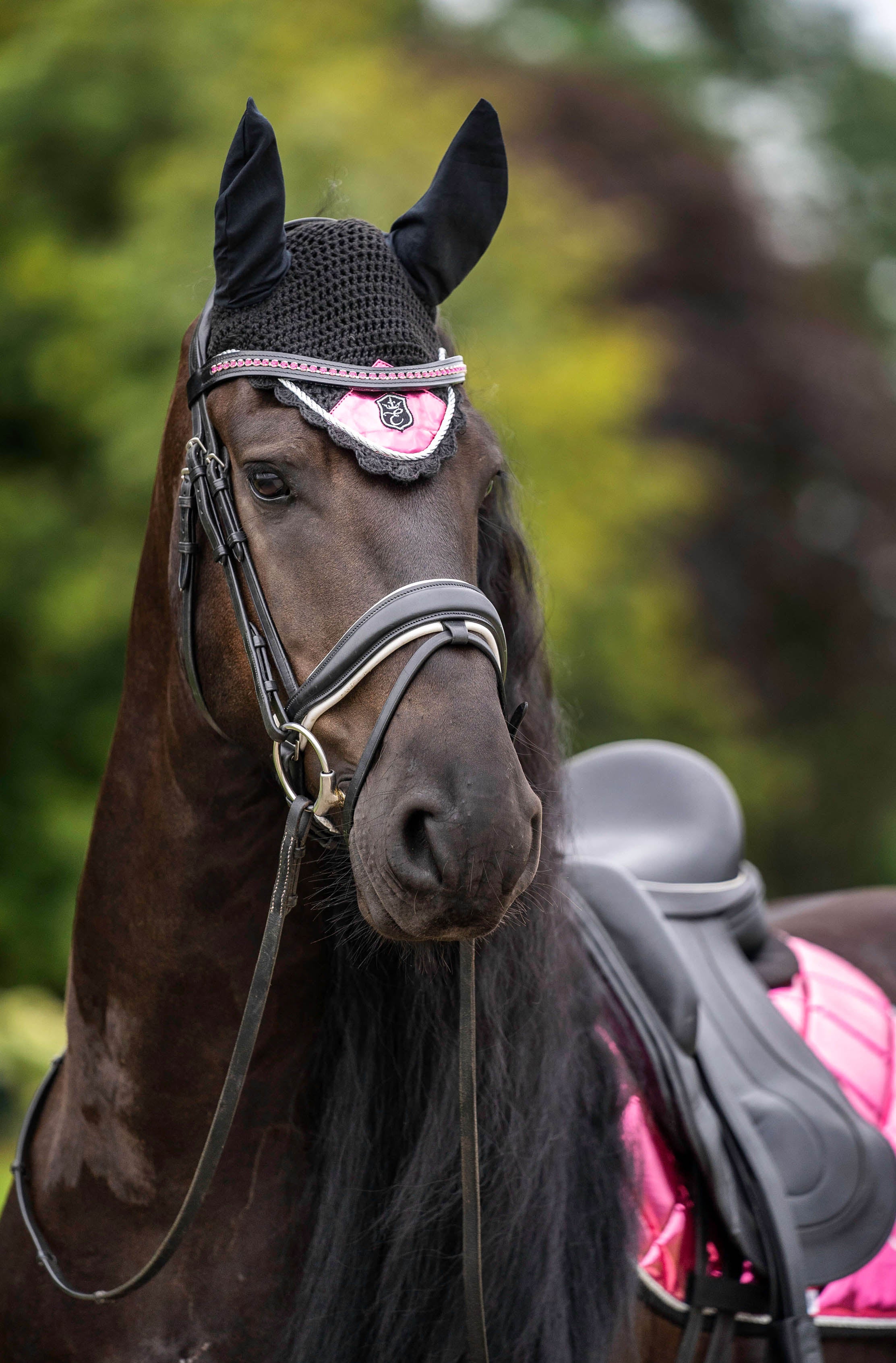 Neon Pink Fly Hat - Equestroom - Equiluxe Tack
