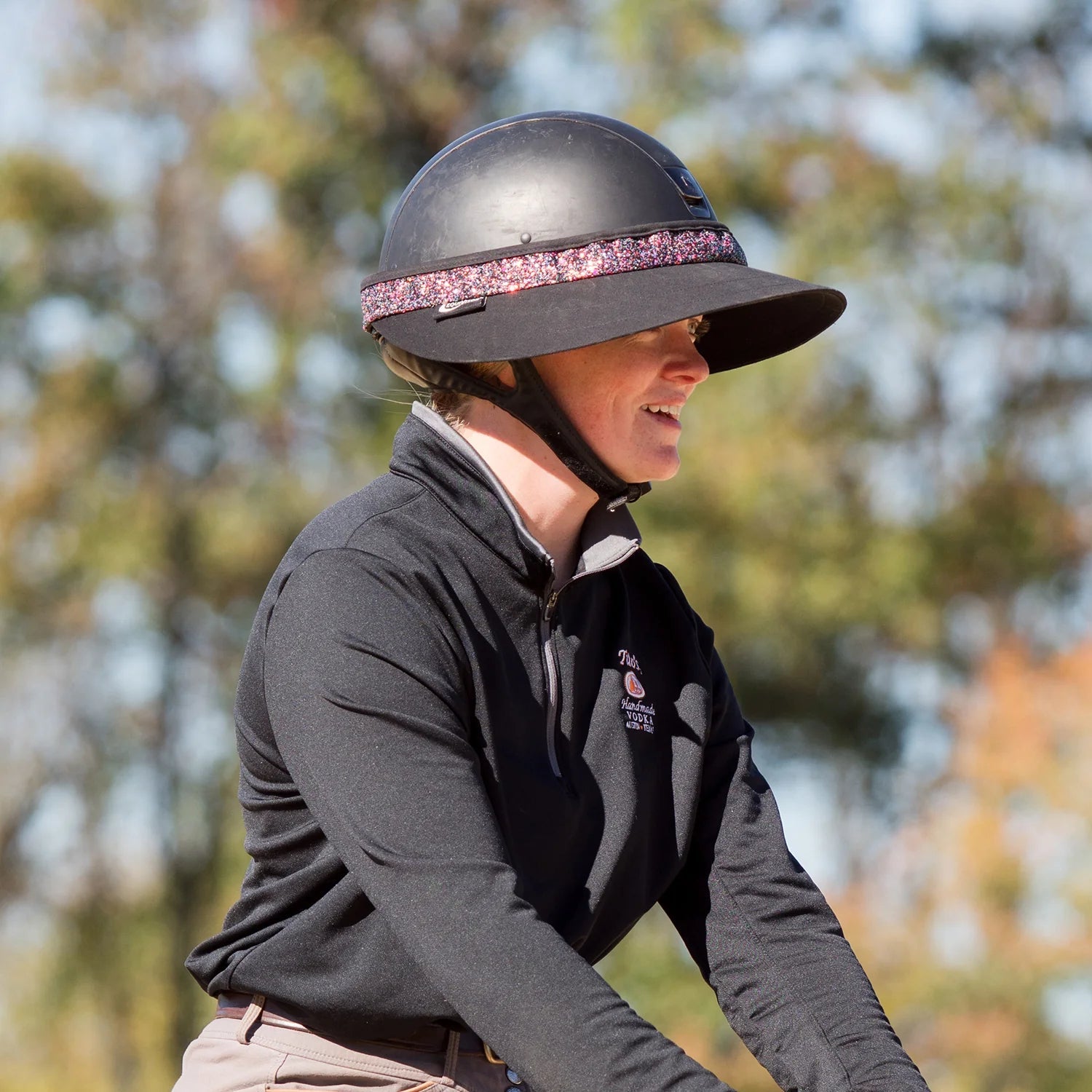 NEW EquiVisor Original Shorty Helmet Visor 3" Glitz - 2 colors - Equivisor - Equiluxe Tack