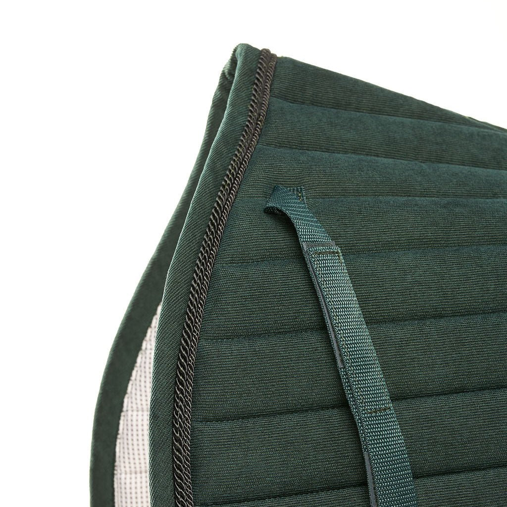 Night Green Corduroy Saddle Pad - Dressage - Equipad - Equiluxe Tack