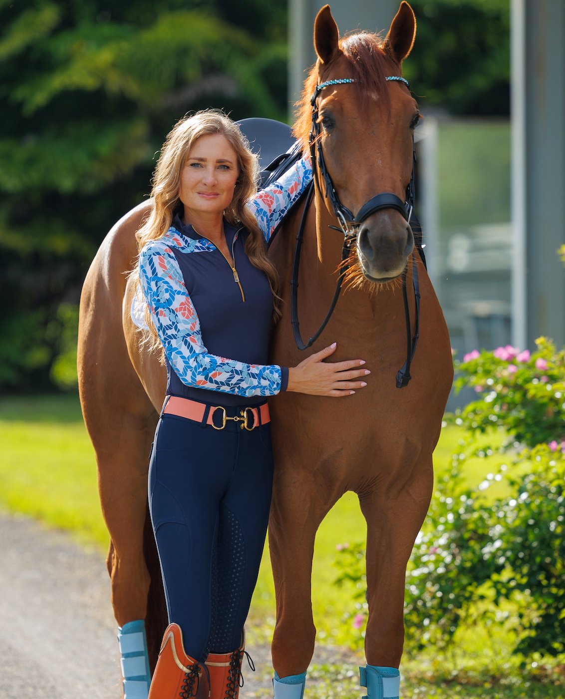 Novella Equestrian Always Fits Breeches - Navy - Novella Equestrian - Equiluxe Tack