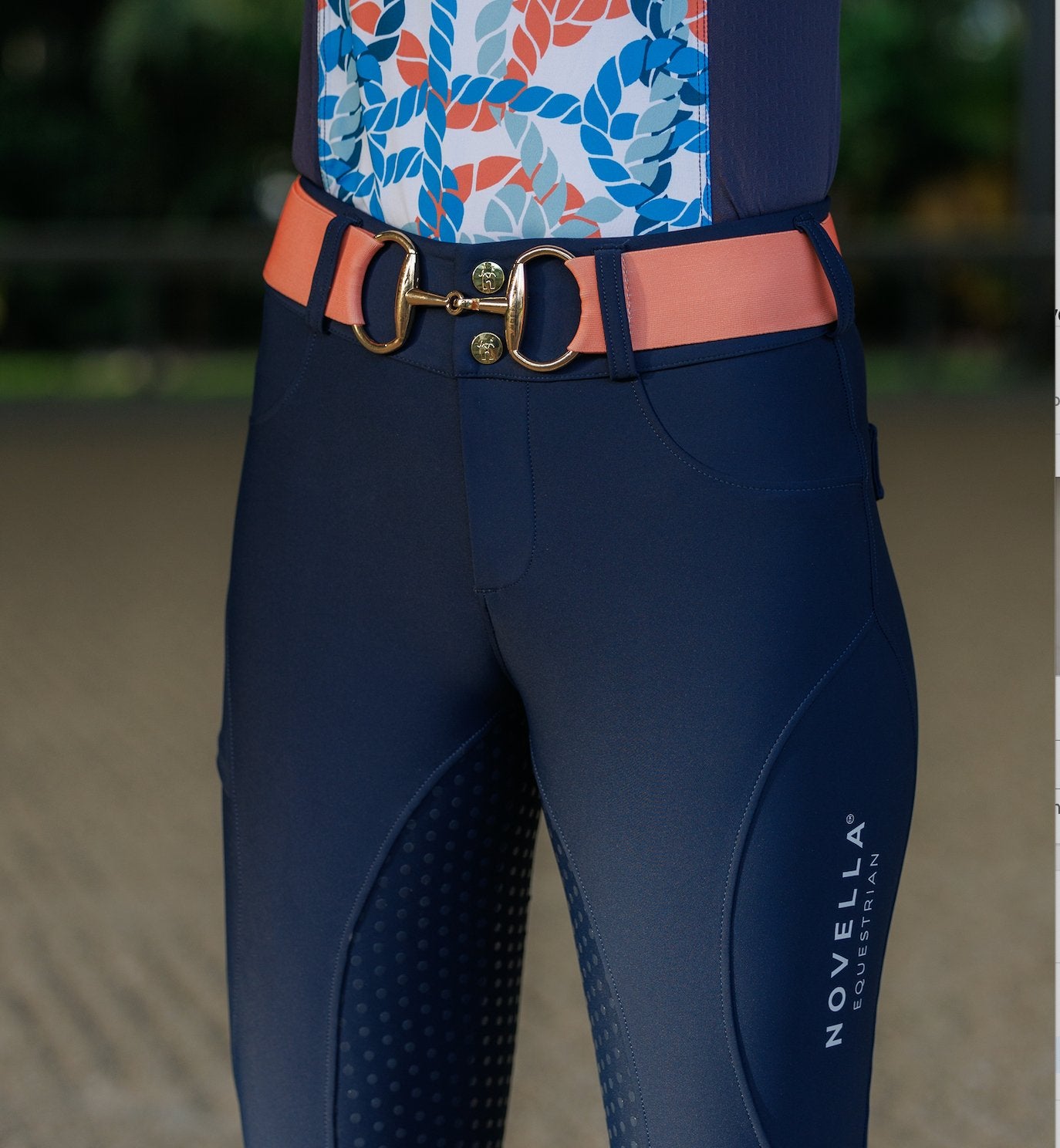 Novella Equestrian Always Fits Breeches - Navy - Novella Equestrian - Equiluxe Tack