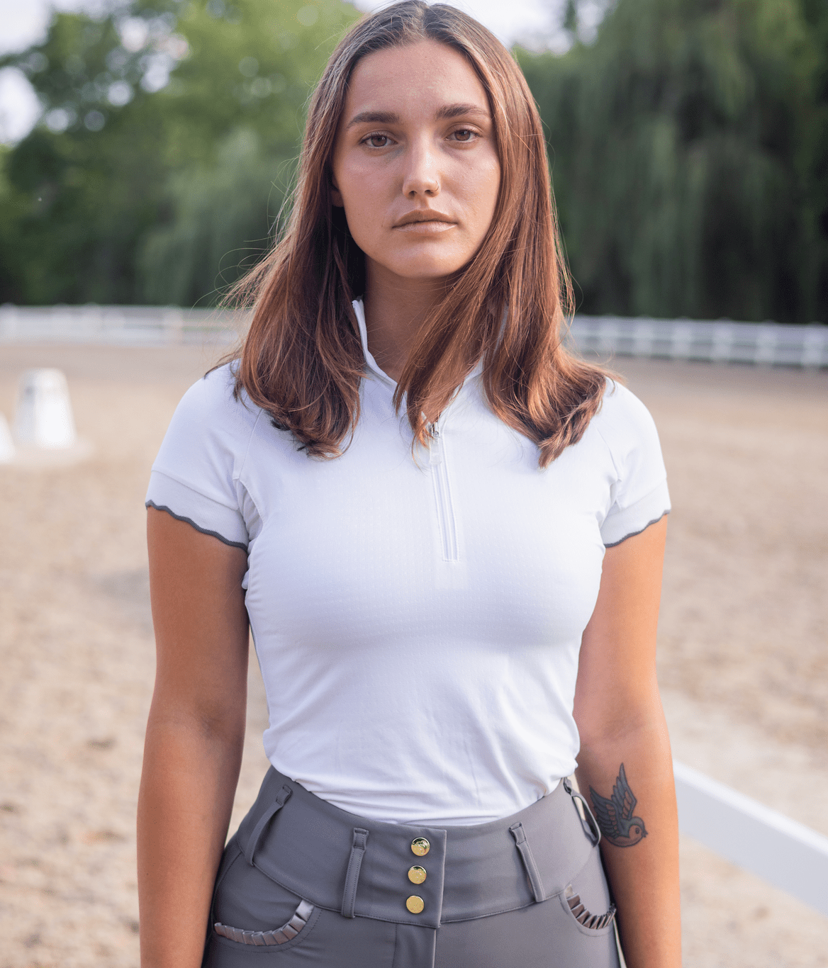 Novella Equestrian The Barn Shirt (Short Sleeve Black) - Equiluxe Tack