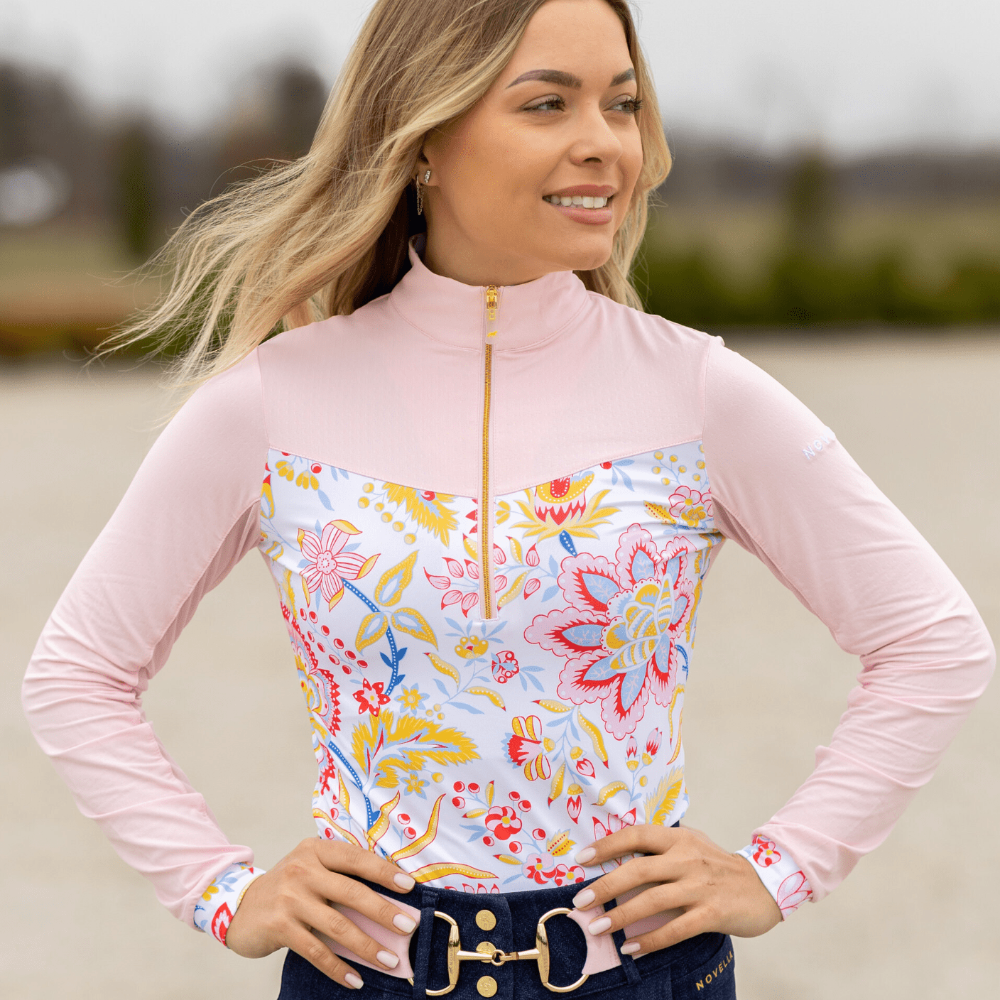 Novella Equestrian "The Bunny" (Long Sleeve) Riding Shirt - Novella Equestrian - Equiluxe Tack
